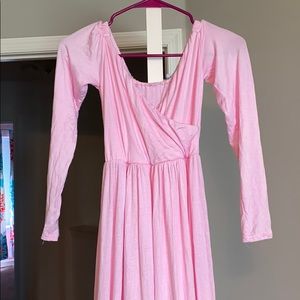 Light pink maternity gown
